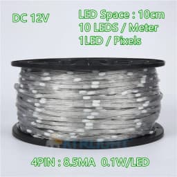 12V 4pin WS2815 Seed Pixel Outdoor LED String Lights Backup Data Wire Individually Addressable RGB Indoor Festivals Accessories