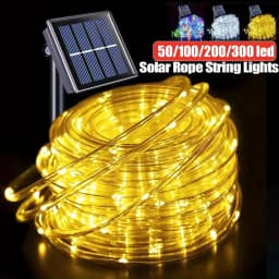 Outdoor Solar Lights Garland Rope String Lights 7-32M LED Garden Garland Waterproof Tube Lamp for Garden Christmas Decoration