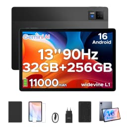 DOOGEE U13 Tablet PC Android 16 13'' FHD+ Screen 32GB RAM 256GB ROM 11000mAh Large Battery 7.5mm Ultra-thin Gemini AI Smart Pad