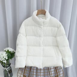 Schinteon Women Ultralight 90% White Duck Down Jacket Stand Collar Coat Casual Loose Winter Outwear High Quality 8 Colors