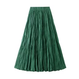 Light Luxury Irregular Slimming Pleated A-line Skirt for Women High Waist Solid Color Loose Fashion Skirts Casual Spring New