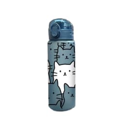 780ML 3D Cartoon Cat Printed Durable Water Bottle PVC-Free, Leak-Proof, Matte Finish, Includes Carry Loop, Perfect for Holidays