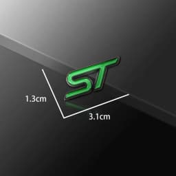 3D Small Metal Car Interior ST Emblem Car Steering Wheel Sticker Auto Body Window Decals Decor For Ford Focus Mondeo Fiesta MK3