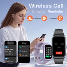LAXASFIT New Smart Watch Bluetooth Calling Heart Rate&Sleep Monitoring Flashlight Voice Assistant Men Women Smartwatch
