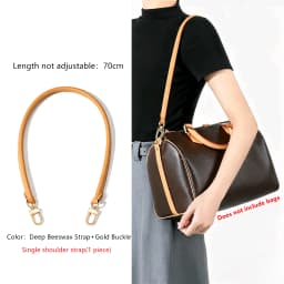 Genuine Vachetta Leather Bag Strap for LV Speedy 20 25 30 Shoulder Straps Long Bags Belts Replacement Bag Accessories