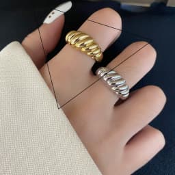 VENTFILLE 925 Sterling Silver Metal Flower Shell Geometric Rings For Women French Retro Romantic Open Thai Silver Rings