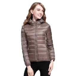 2026 Winter Women's Light Down Hooded Jacket,Red Blue Khaki Green Available,European Size S-XXL,Women Coats