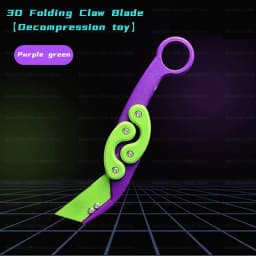 New Knife Fidget Toy 3D Printing Technology Stocking Stuffers Gift With Butterfly Claw Blade Carrot Fidget Toy Stress relief Toy