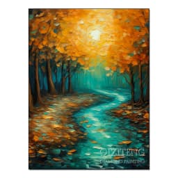 Dazzling Starry Forest Scenery Personality DIY Full Drill Diamond Painting Decorative Rhinestone Mosaic Cross-Stitch Kit