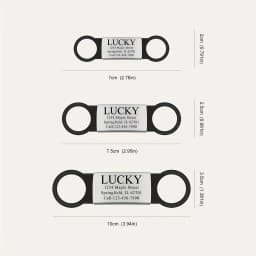 Customized Stainless Steel Engraved Nameplate For Pet Identification Cat And Dog ID Tag Installed On Collar With Name And Phone