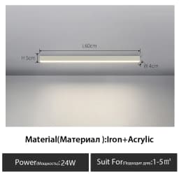 Balcony Ceiling Lights Long Strip Aisle LED Lamp Bedroom Dining Room Living Room Cloakroom Ceiling Lamp Island Kitchen Decor