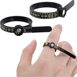 Professional Ring Size Measurement Tool Magnifying Glass Ring Measuring Tape Ring Sizers Fashion Jewelry Measuring Tools