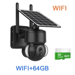SHIWOJIA Outdoor Camera 4G / Wifi Solar Powered 7500mAh Battery with 5W Solar Panels 4MP Color Night Vision Wireless Garden CCTV