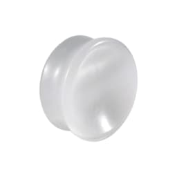 1PC New Design Amethyst Tiger Cat Eye Howlite Crystal Stone Concave Ear Plug Double Flare Solid Gauge Piercing Jewelry