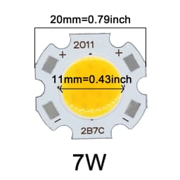 10pcs 3W 5W 7W 10W High Power LED Source Chip 13mm 20mm 24mm SMD LED COB Light Bulb LED Diode Light Lamp Spotlight Downlight DIY