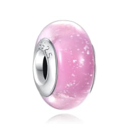 2024 new 925 glass pendant rainbow beads, suitable for European original bracelets, jewelry DIY accessoriesy Clip