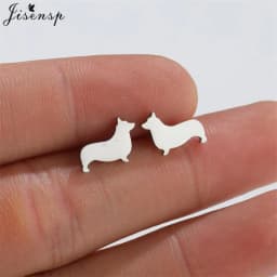 Cartoon Animal Earings Multiple Stainless Steel Cat Stud Earring for Women Girls Small Dog Paw Ear Studs Funny Jewelry Oorbellen