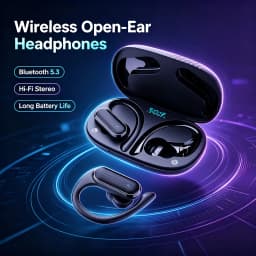 A520 Wireless Bluetooth Headset HD Sound Quality Stereo Universal Headset Touch Light Mini High Quality Earplugs Anti-Sweat