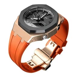 Mod Kit For Casioak GMAS2100 Stainless Steel metal Case Rubber Strap for Mod Kit GMA-S2100 4thGen Replacement shoc K Accessories