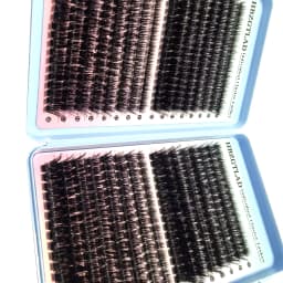 HBZGTLAD 32rows Fluffy Thick Eyelash Clusters Wispy Individual Lashes 30D-100D Mix Eyelash Extensions False Eyelashes