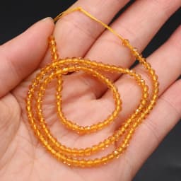 125 Pieces Spinel Bead Crystal Beads Loose Exquisite appearance DIY Jewelry Making Bracelet Necklace Accessories 3mm Length 38cm