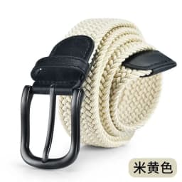 100cm 110cm 120cm New Design High Quality Men Casual Belt Woven Buckle Elastic Canvas All match Women Pants Versatile Sense