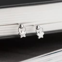 Silver Plated Creative Ear Hole Earrings for Women Prevent Korean Style Stud Earrings Allergy Earrings Fine Jewelry Accessories