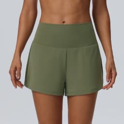 Women's Summer Loose Running Shorts 2-in-1Quick Dry Athletic Yoga Gym Shorts with Pockets Yoga Fitness Sports Shorts