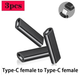 USB C Female To Female Adapter USB C 3.1 Coupler For Connecting Two Type C Cable For Phone Tablet And Extension Connector