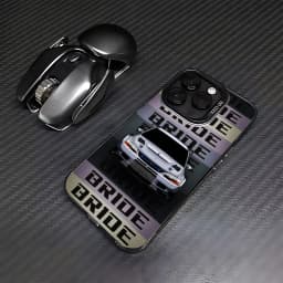 Japanese JDM Car BRIDE Phone Case For iPhone 16e 16 15 14 13 12 11 mini Pro Max X XR XSMAX 8 7 Plus Anti Fall Matte Back Cover