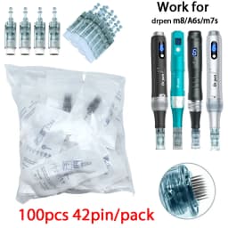 100pcs Dermapen M8 Needle for Drpen M8/m7s/A6s Derma Micronneedle Pen Mesotherapy Microneedling Needle Length 0.25mm