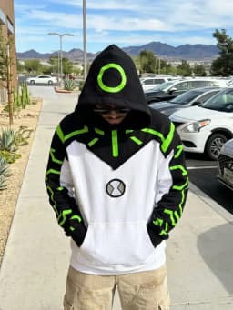 Upgrade Alien Patchwork Embroider Hoodies Women Casual Sweatshirt American Streetwear Comic Convention Unisex Anime Hoodie