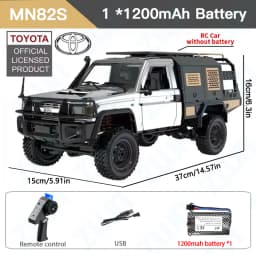 ZWN MN82 MN82S LC79 1/12 Full Scale RC Pickup Short Truck 4WD Remote Control Climbing Off-road Car Toys for Kids Christmas Gifts