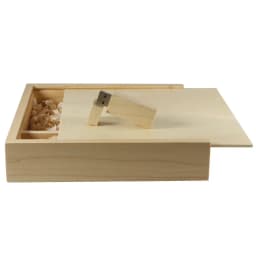 JASTER Maple Photo Album Wood USB+Box Memory Stick Pendrive 8GB 16GB 32GB 64GB 128GB Photography Gift Free LOGO (170*170*35 MM)