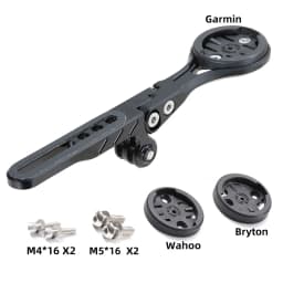 XODCK Aluminium Bicycle Computer Mount for Road Bike Integrated Handlebar Compatible with Garmin Wahoo Bryton Gopro Flashlight