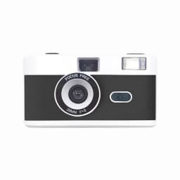 Vintage Retro 35mm Reusable Film Camera Fixed Focus Lens Manual Film Winding and Rewinding Built-in Flash Non Disposable Camera
