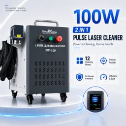 300W JPT 2 IN 1 Pulse Laser Cleaning Machine Simple Marking Laser Cleaner No Damage Material for Metal Wood Rust Oil Paint Graffiti