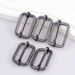 5pcs Metal Roller Buckle Ring for Belt Bags DIY Accessories Pin Buckle Multi-Purpose Webbing Slider for Strap Rectangle Buckle