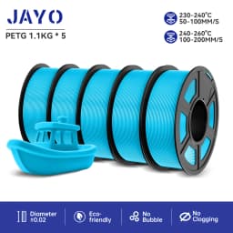 JAYO PETG 3D Printer Filament PETG Jayo Filament No Bubbles No Drawing Smooth Multiple Colors 3D Printer Accessories 1.1kg/Roll