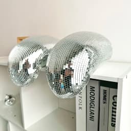 Melted Disco Ball Modern Home Decor Handmade Mirror Ball Aesthetic Room Decor Melting Disco Ball Bling Funky Room Decor