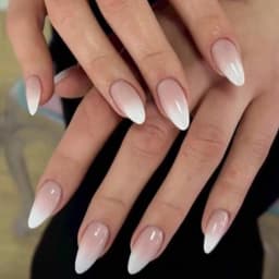 ARTAUG 24PCS Short Press On Nails Square Pink High Saturation Nails Press On Nails Summer Nails Fingertip French Trim
