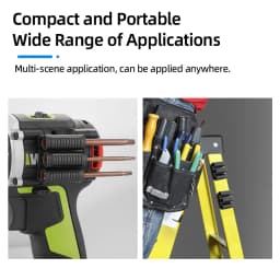 Magnetic Bit Holder 3/4 Holes Screwdriver Bit Holder Drill Bit Stand Storage Case with 3M Adhesive Tape Power Tools Accessories