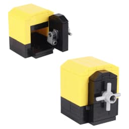 MOC ATM Games Machines Safe Figures Accessories Building Blocks Gold Egg Ore Diamond Deposit Bank Key Card Christmas Bricks Toys
