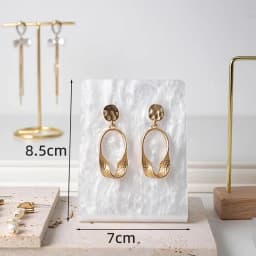 Acrylic White Newest Earring display stand Holder Jewellery Organizer Jewelry Packaging & Display Case Props