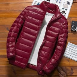 Men Parkas Down Cost Stand Collar Zipper Parka Outerwear Loose Cardigan Solid Pockets Spliced Winter Casual Long Sleeve