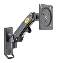 NB F120 17-27' Gas Spring Full Motion TV Wall Mount Bracket LCD Monitor Stand Aluminum Arm Bracket Silver 360 Rotate