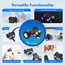 Yahboom Smart Robot Car Kit for BBC Micro:bit STEM Science Kits Coding Robots Microbit Car Handle Support MakeCode Programming