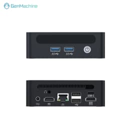 GenMachine AMD Ryzen 7 7840U Mini PC 5.1GHz 28W 8 Core 16 Thread Windows 11 DDR5 24G 6400Mhz 2.5G LAN USB4 WIFI6 Mini Pc Gaming
