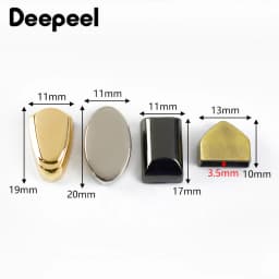 20Pcs 9/12mm Metal Bag Zipper Tail Clip Zippers Cord Stopper Lock Buckles Screw End Plug Clasp Bags Purse DIY Sewing Accessories
