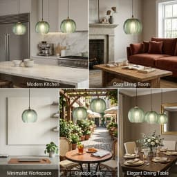 Nordic Glass Pendant Light Striped E27 For Living Room Bedroom Bar Dining Room Kitchen Dining Table Interior Decorative Lighting